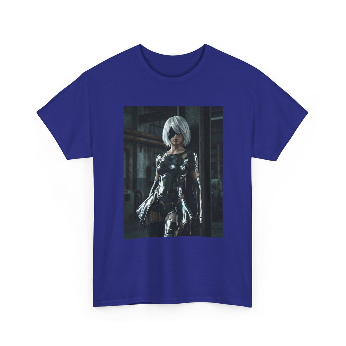 Chrome 2B Leaning In Industrial Scene
