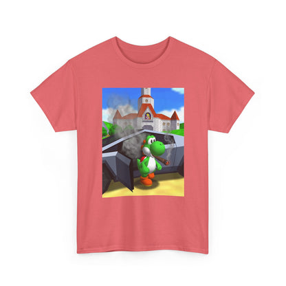 Yoshi Puffing Blunt At Peach's Castle