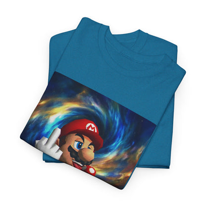 Mario Showing Middle Finger With Mushroom