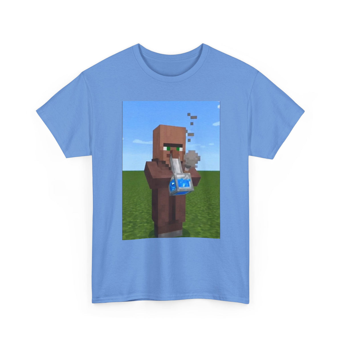 Villager Enjoying A Blocky Bong Hit