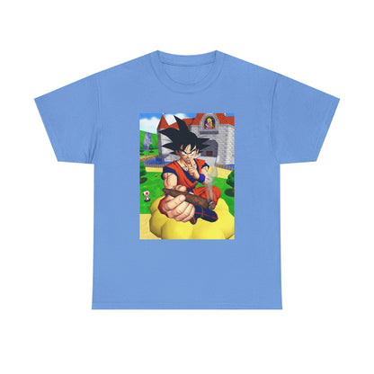 Goku Blazing On Nimbus At Mushroom Kingdom