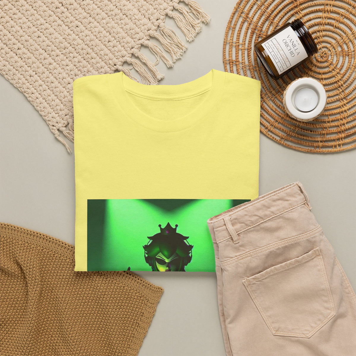 Edgy Green Princess DJ Flipping The Bird Tee