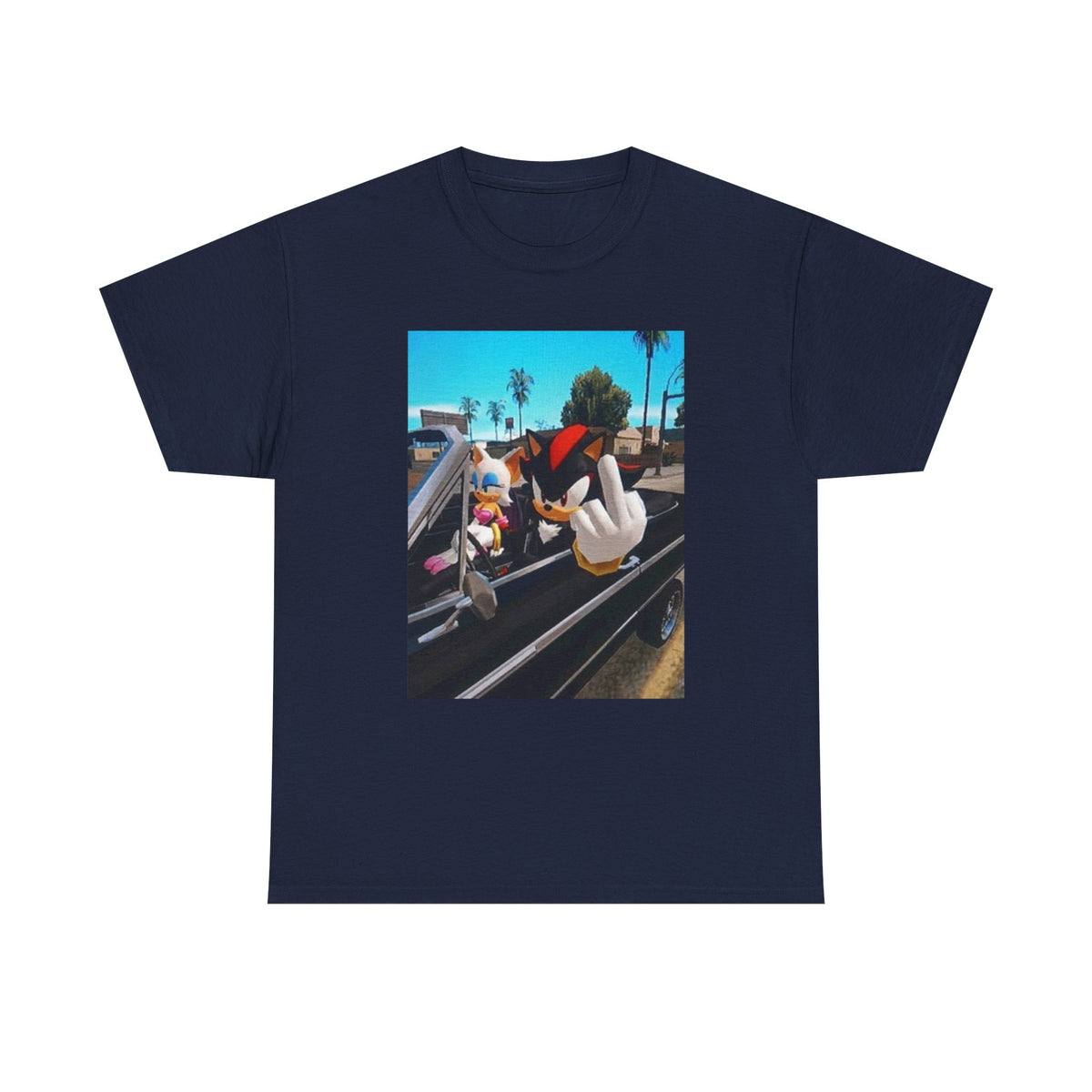 Shadow And Rouge Flipping The Bird Tee