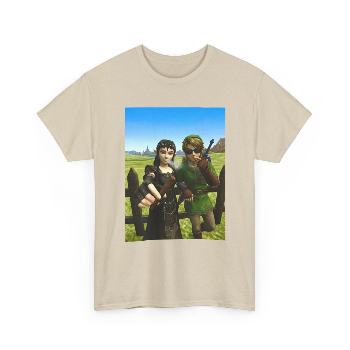 Link And Midna Smoking Blunts Tee