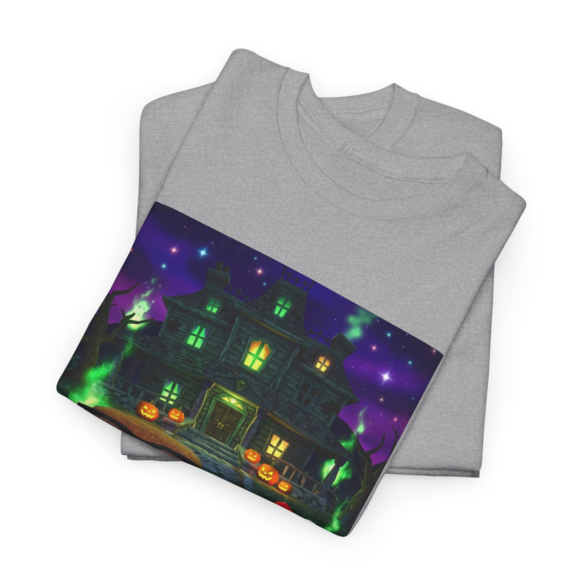 Neon Leaf Whisper Graphic Tee