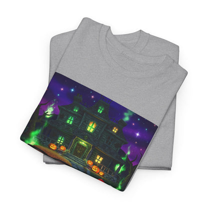 Neon Leaf Whisper Graphic Tee