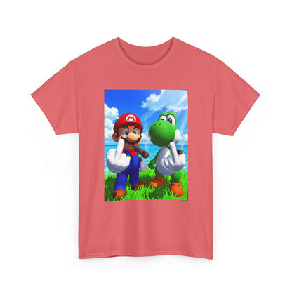 Mario And Yoshi Flip The Bird