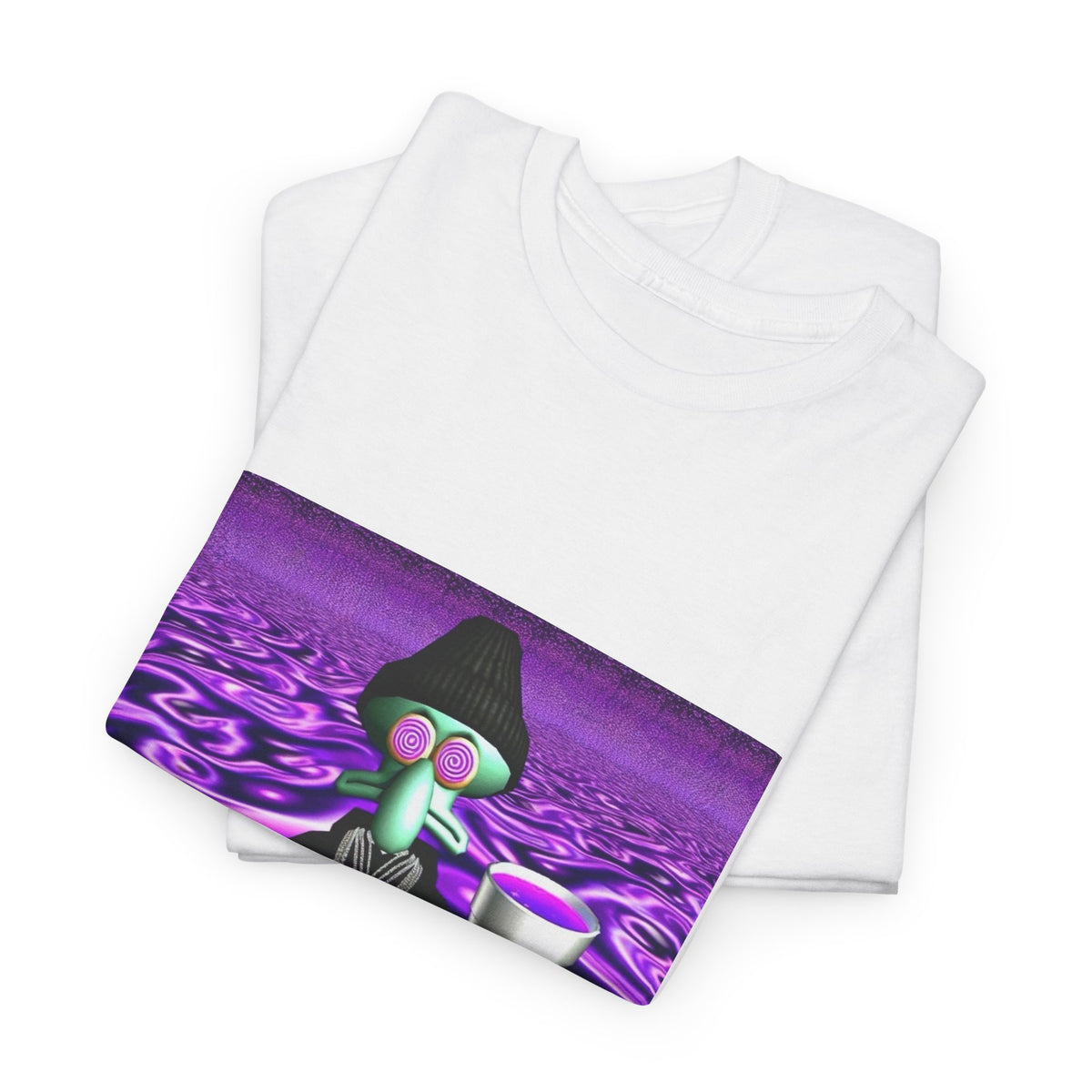 Squidward Sipping Lean In A Purple Haze