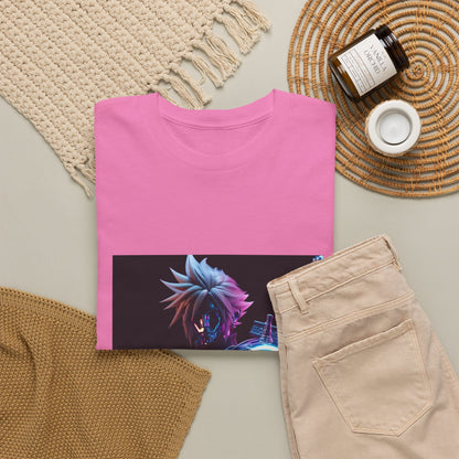 Cyberpunk Warrior With Spiked Hair Tee