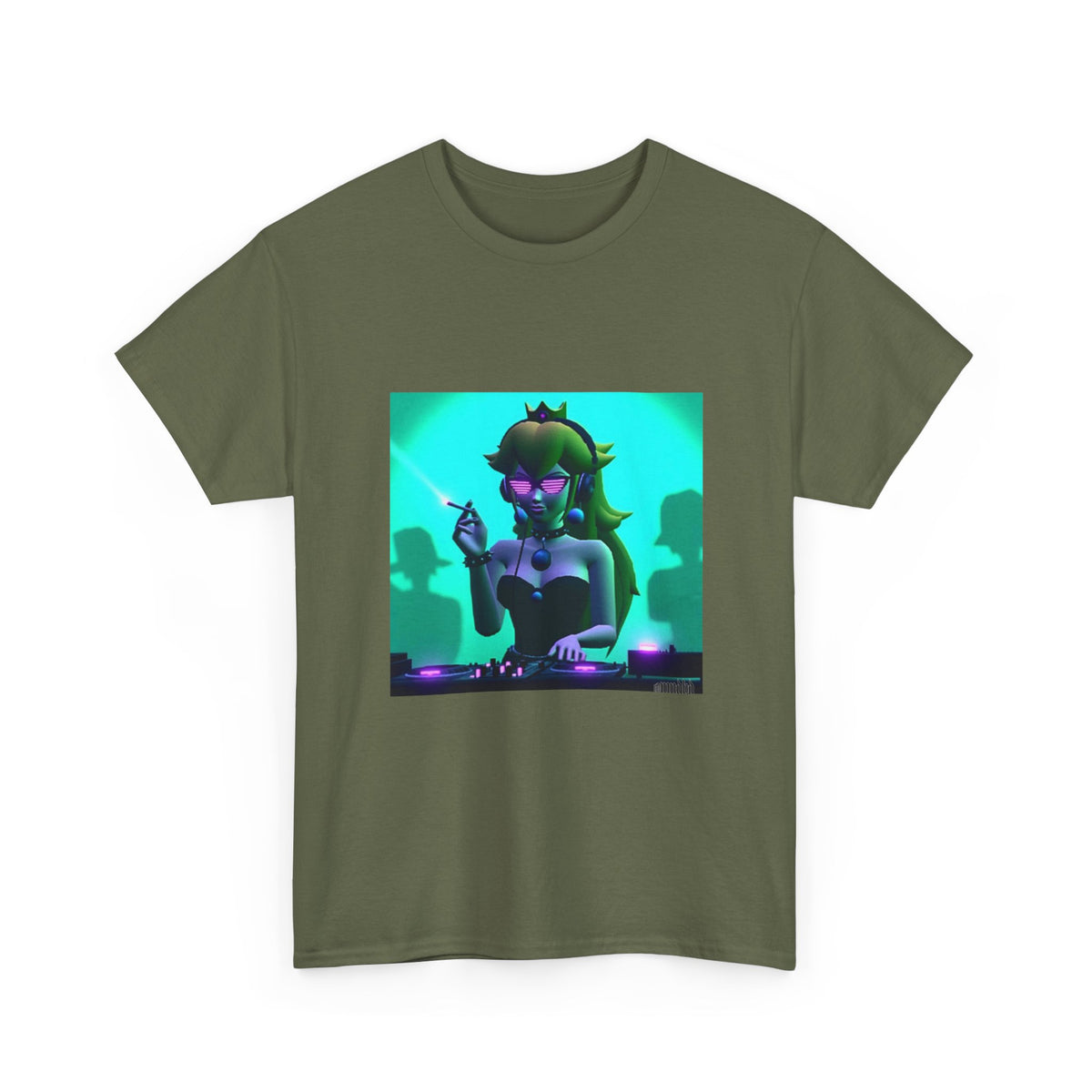 Dark Princess Peach DJ Smoking Tee