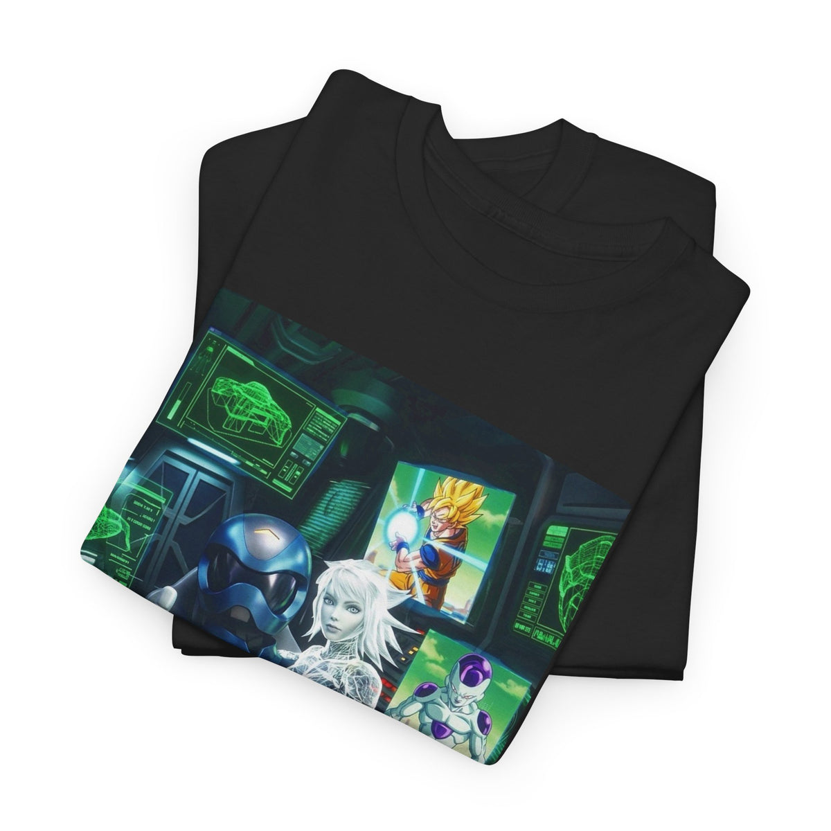 Cybernetic Pilot, Holographic Girl, And Dragon Ball Z