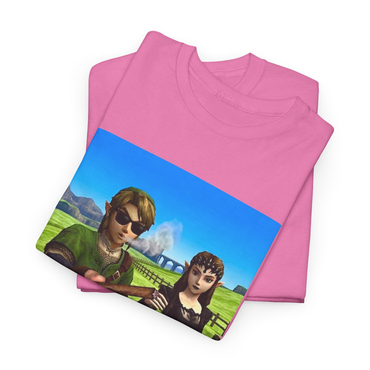 Link And Zelda Passing A Blunt Tee