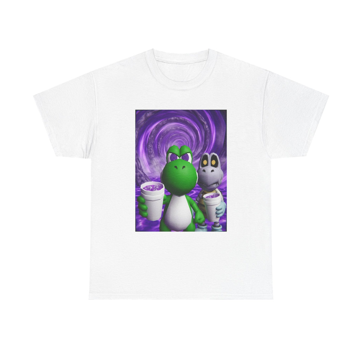 Yoshi And Dry Bones Sippin' Purple