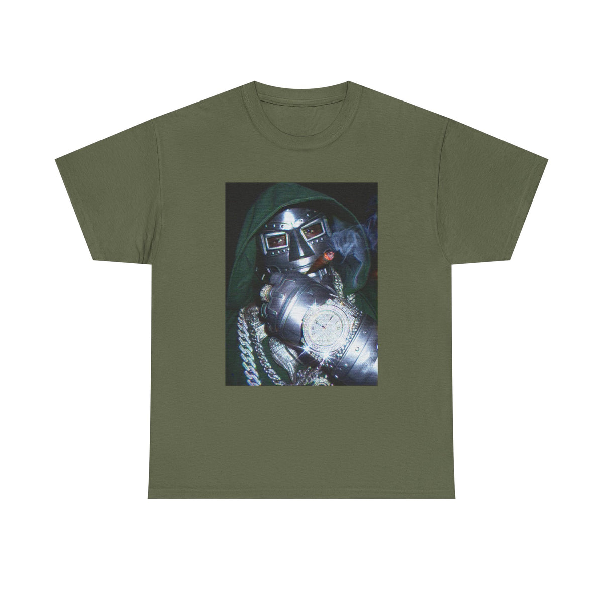 Villainous Rapper Smoking Diamond Bling Tee