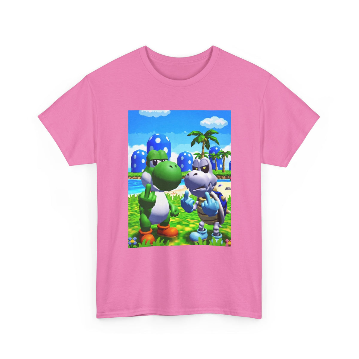 Yoshi And Dry Bones Flipping Off Tee