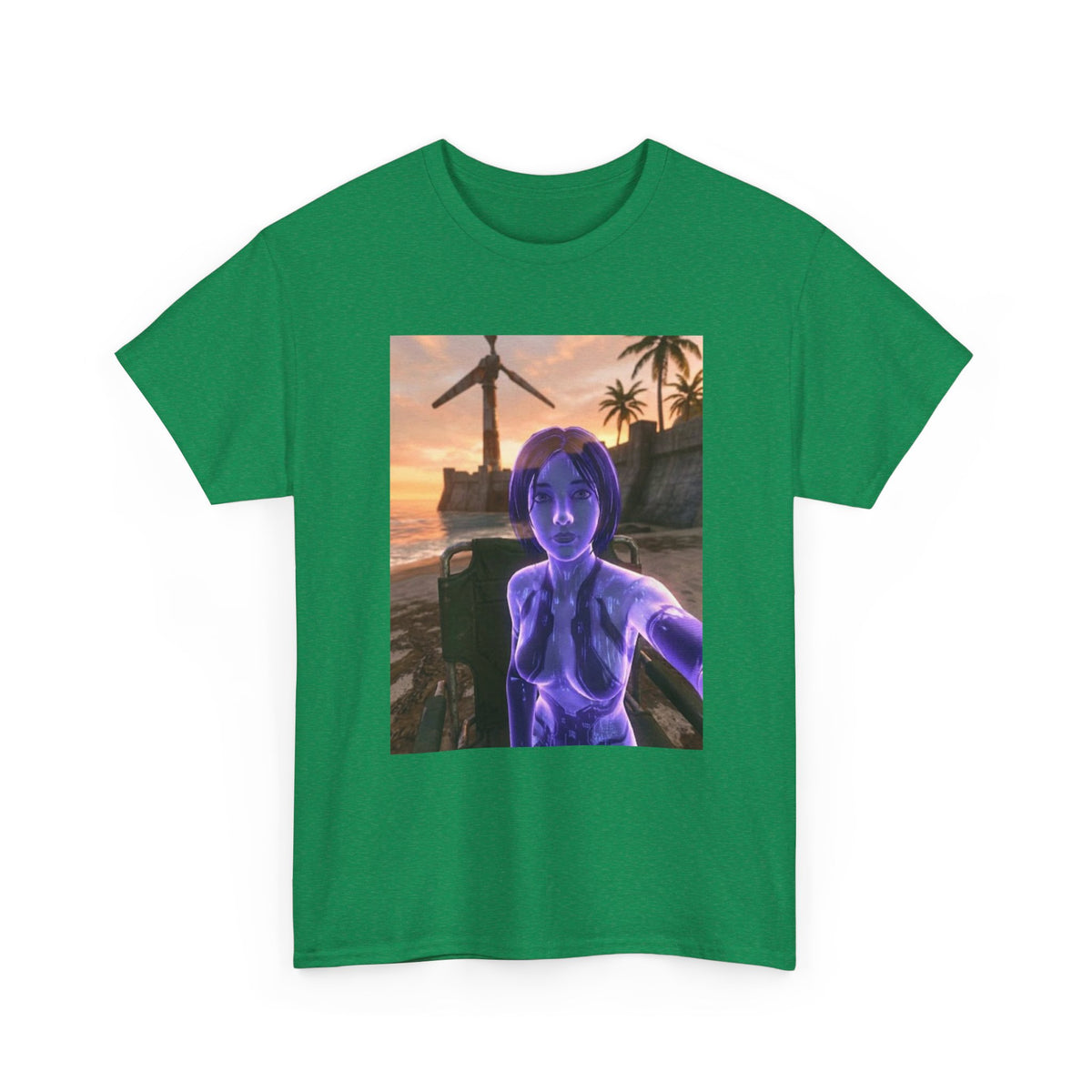 Cortana's Beach Sunset Selfie Tee