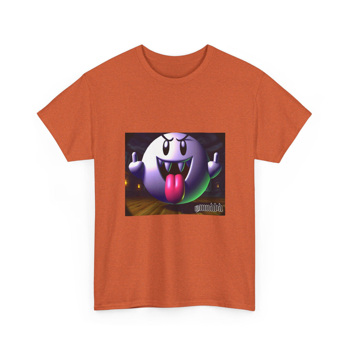 Edgy Ghost Flipping The Bird Tee