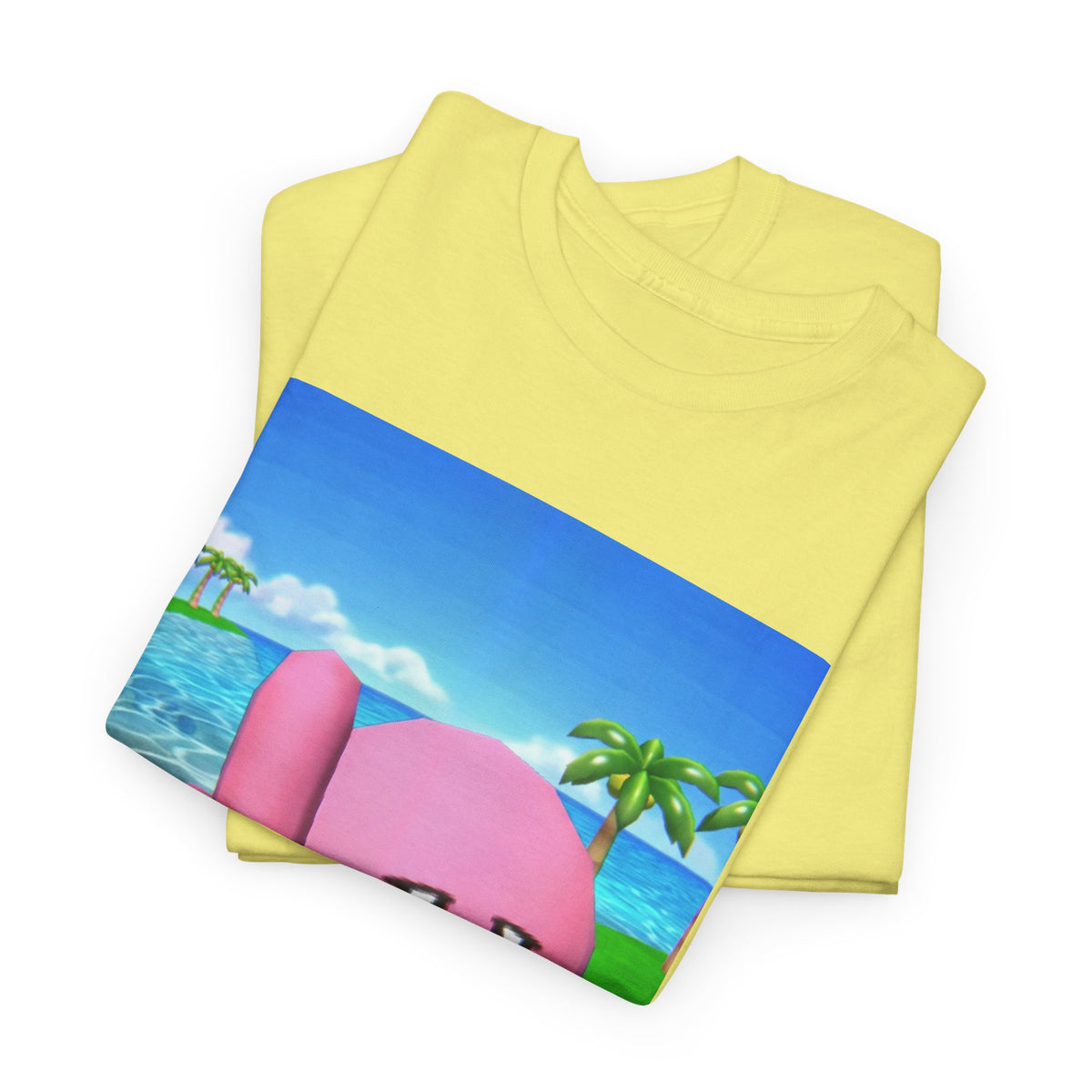 Kirby Giving The Finger Island Scene Tee