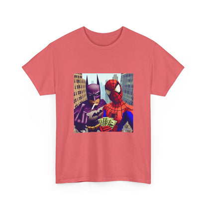 Batman Smoking, Spidey With Stacks Tee