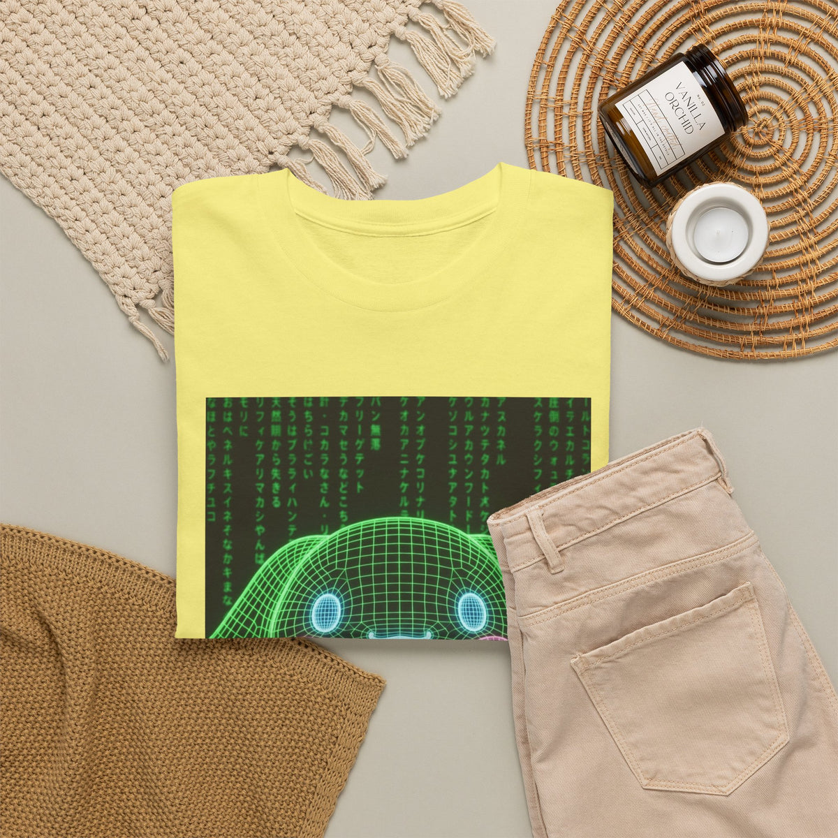 Wireframe Bunny Flips The Bird Tee