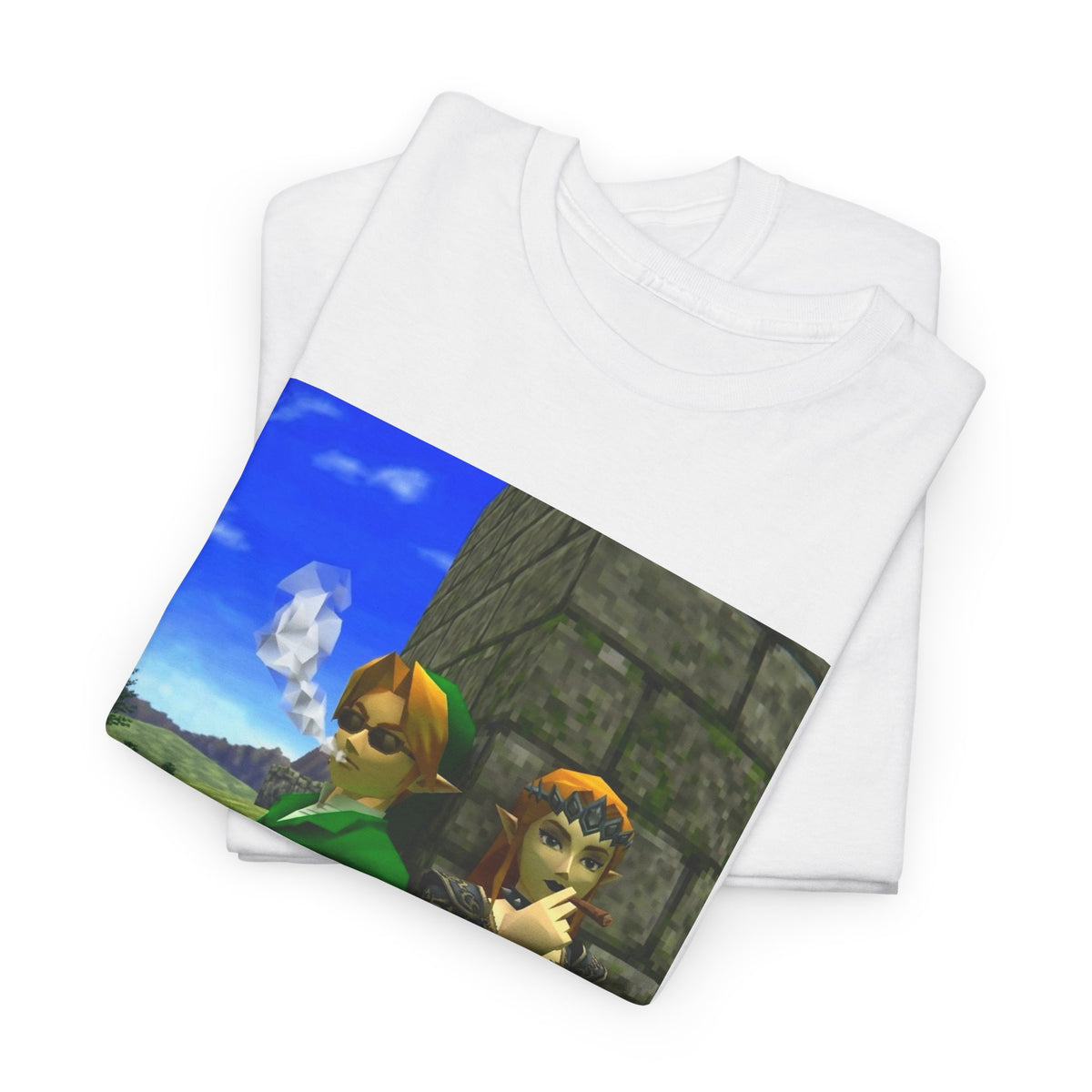 Link And Zelda Smoke Blunts Tee