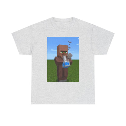 Villager Enjoying A Blocky Bong Hit