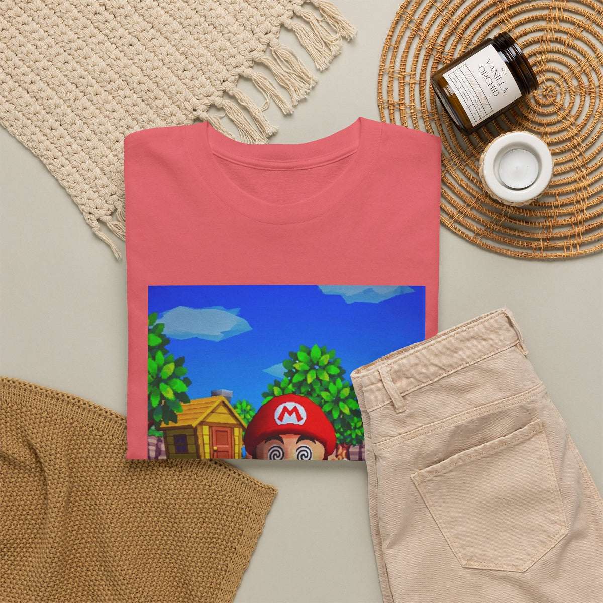Mushroom-Tripping Mario Flips The Bird Tee
