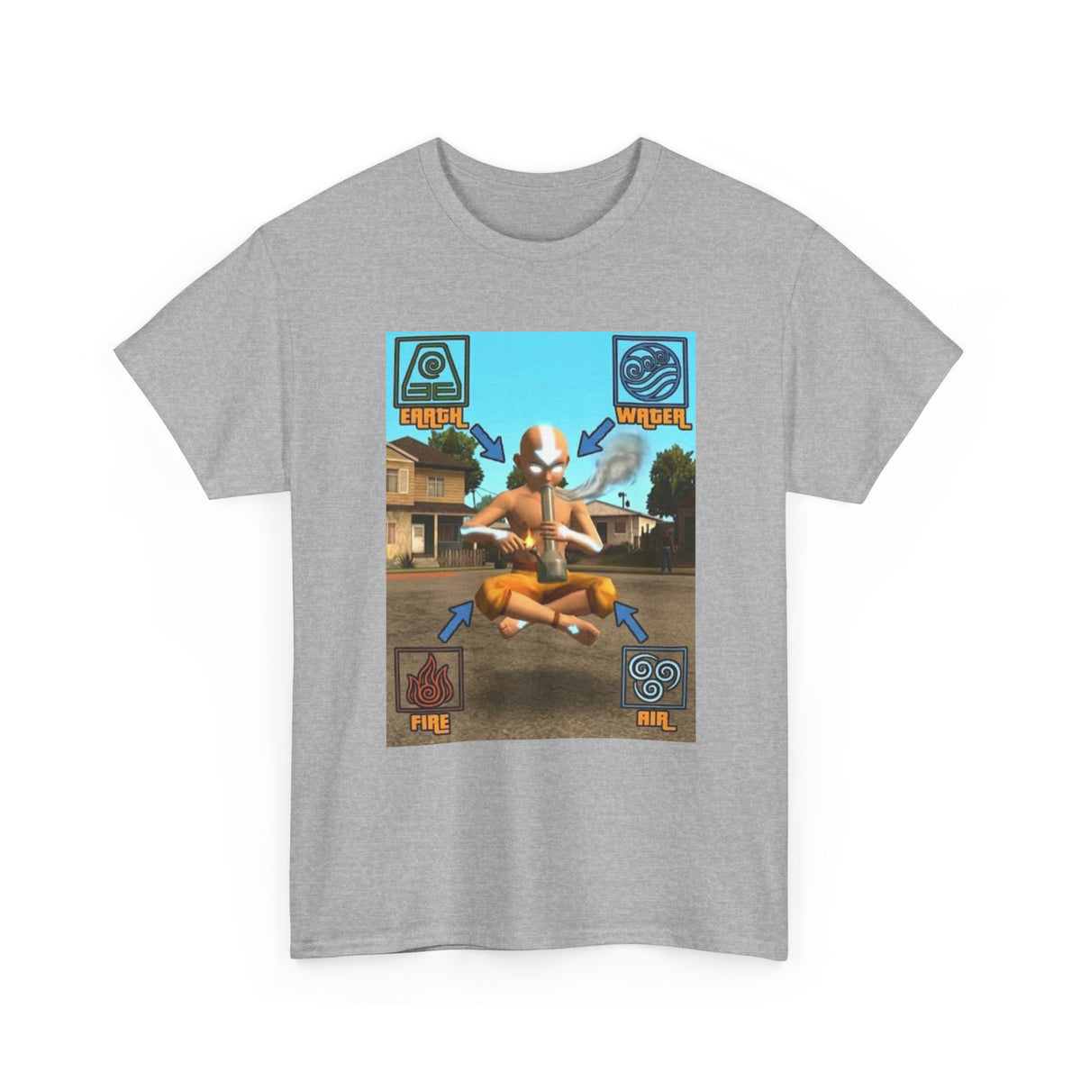 Bender Aang Meditating with Bong Tee