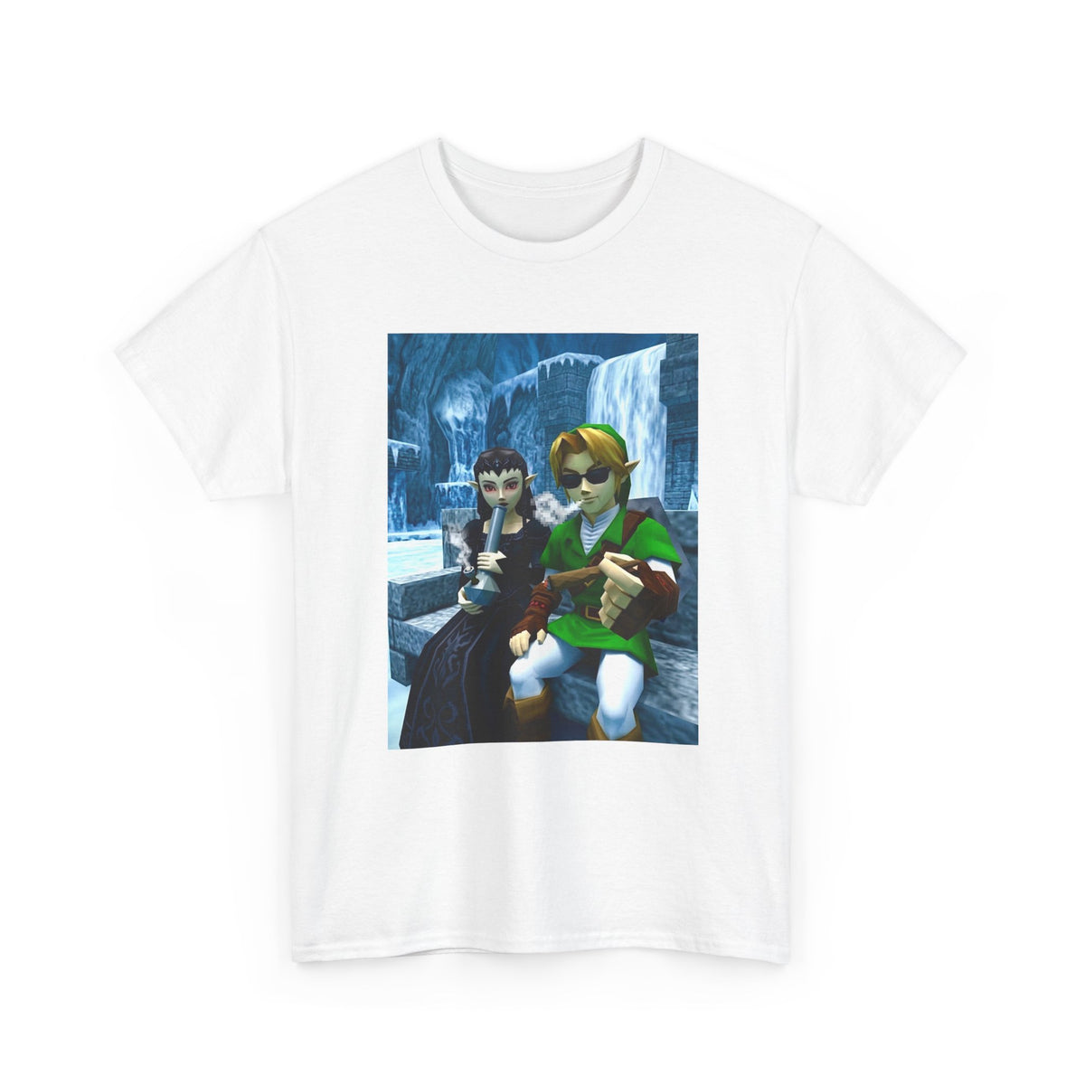 Chillin' Elf Duo Hitting Blunts In The Snow