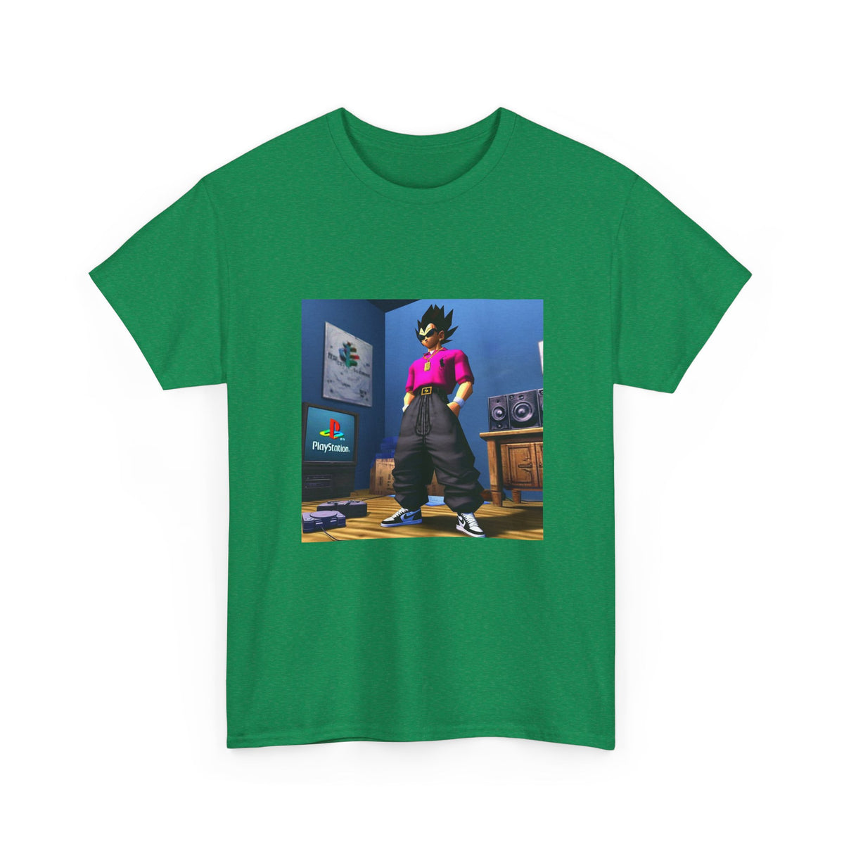 Y2K Vegeta Chilling With PlayStation Tee