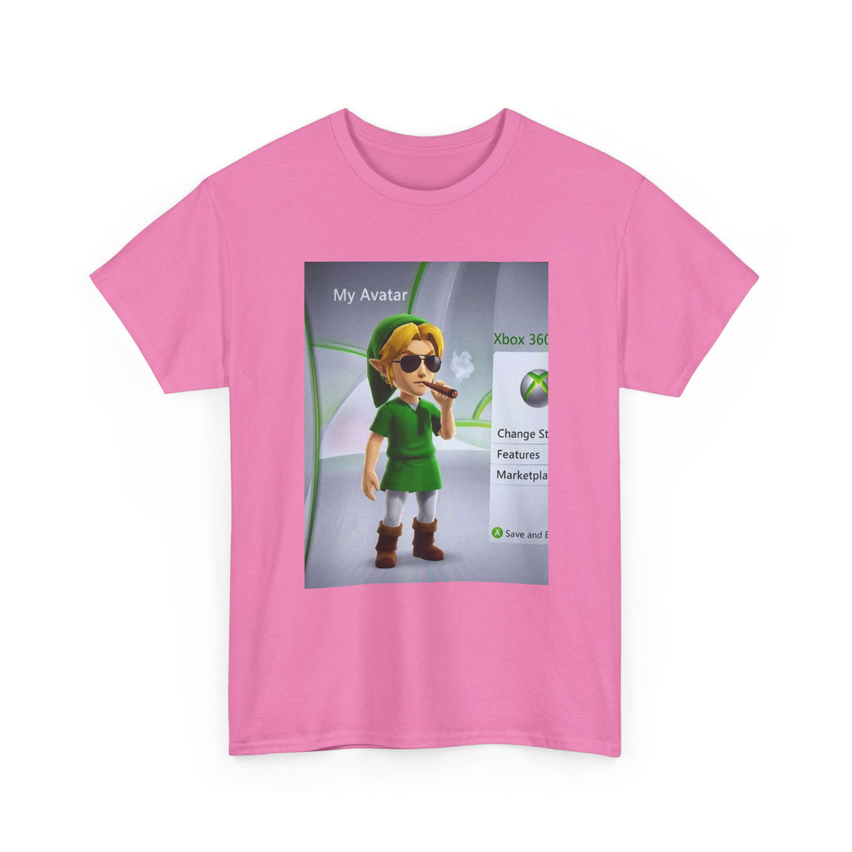 Stoner Link Xbox Avatar Puffing Blunt Tee