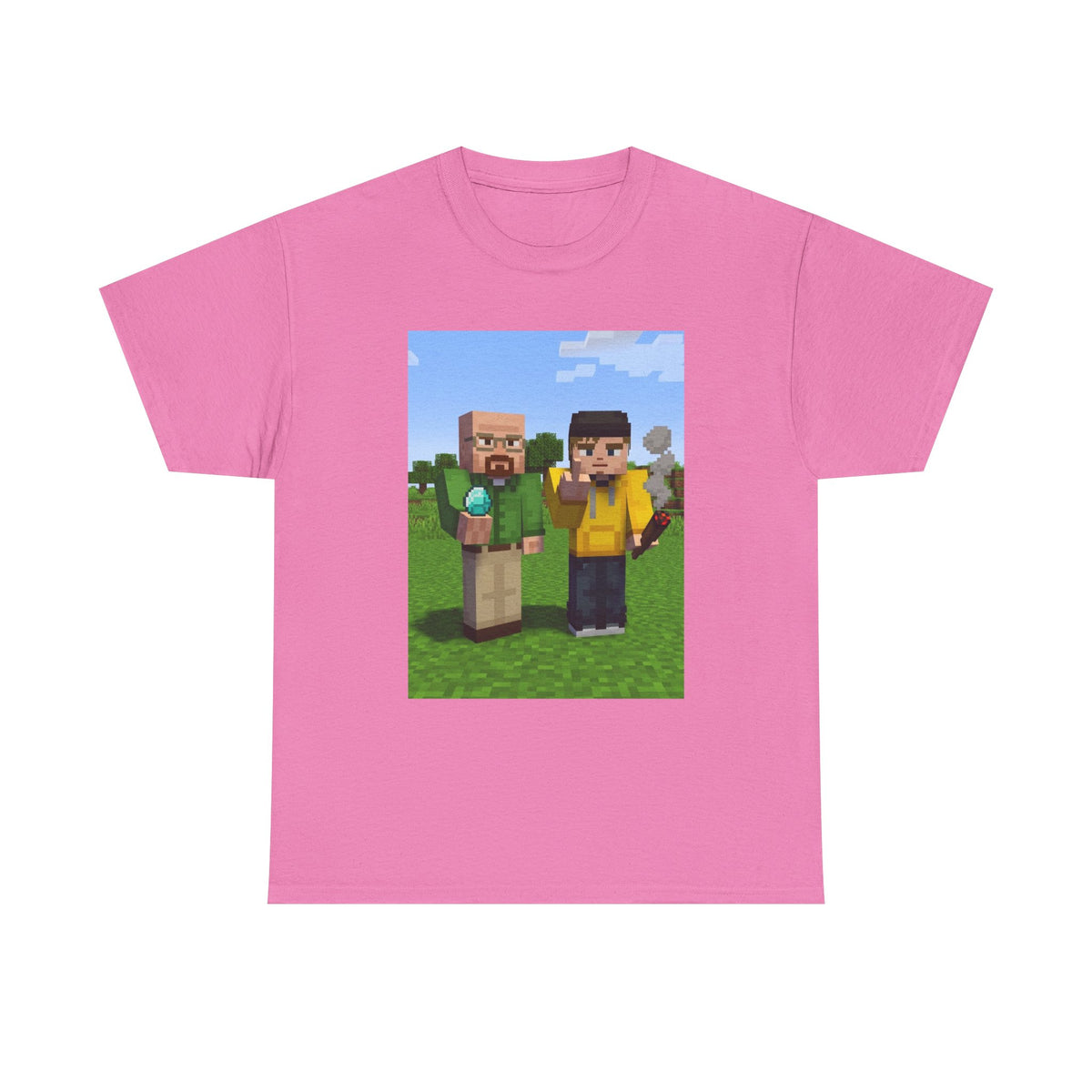 Pixelated Chemists With Blue Crystal And Joint