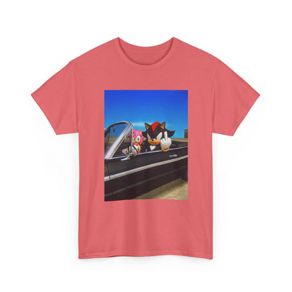Shadow and Amy Flipping Off The World Tee