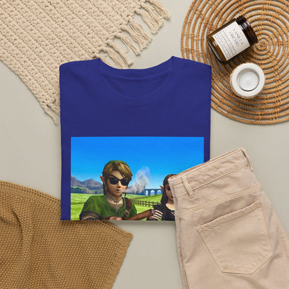 Link And Zelda Passing A Blunt Tee