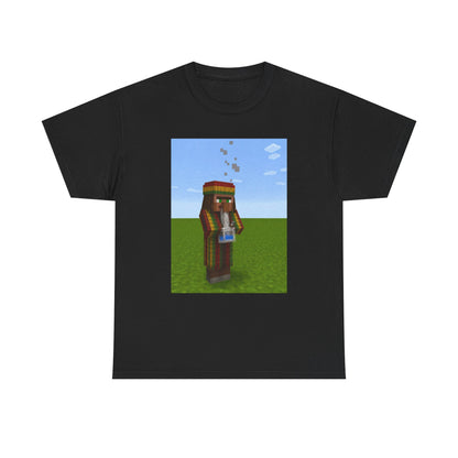Rasta Minecraft Villager Smoking Tee