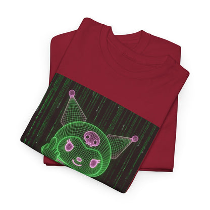 Kuromi Matrix Glitch Skateboard Flip Tee