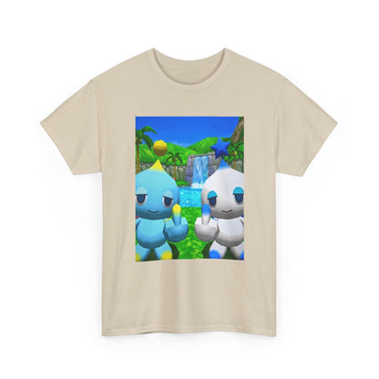 Chao Flipping Middle Fingers At Waterfall