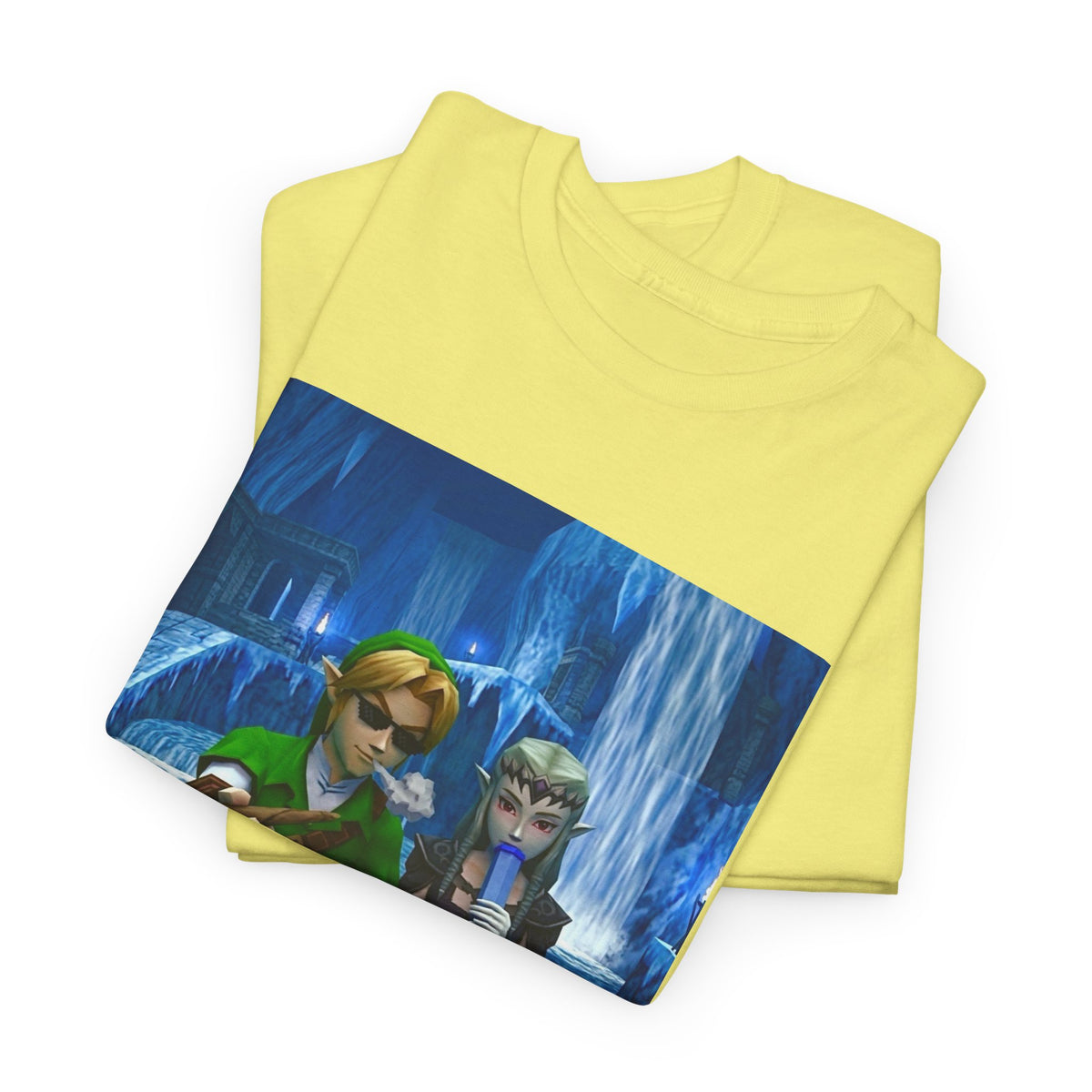 Stoner Link and Zelda Chillin' in Zora's Domain