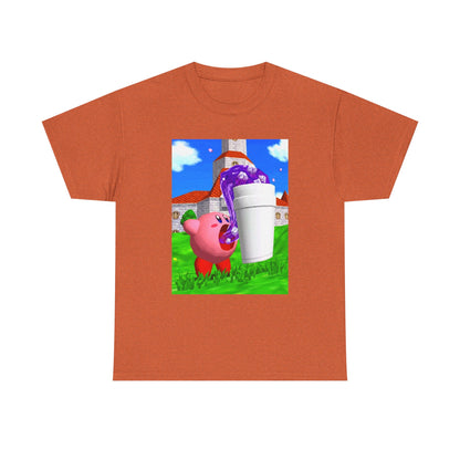 Kirby Sipping Lean In Mushroom Kingdom Tee