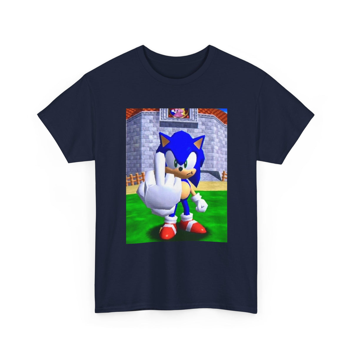 Sonic Flipping Off In The Castle Grounds