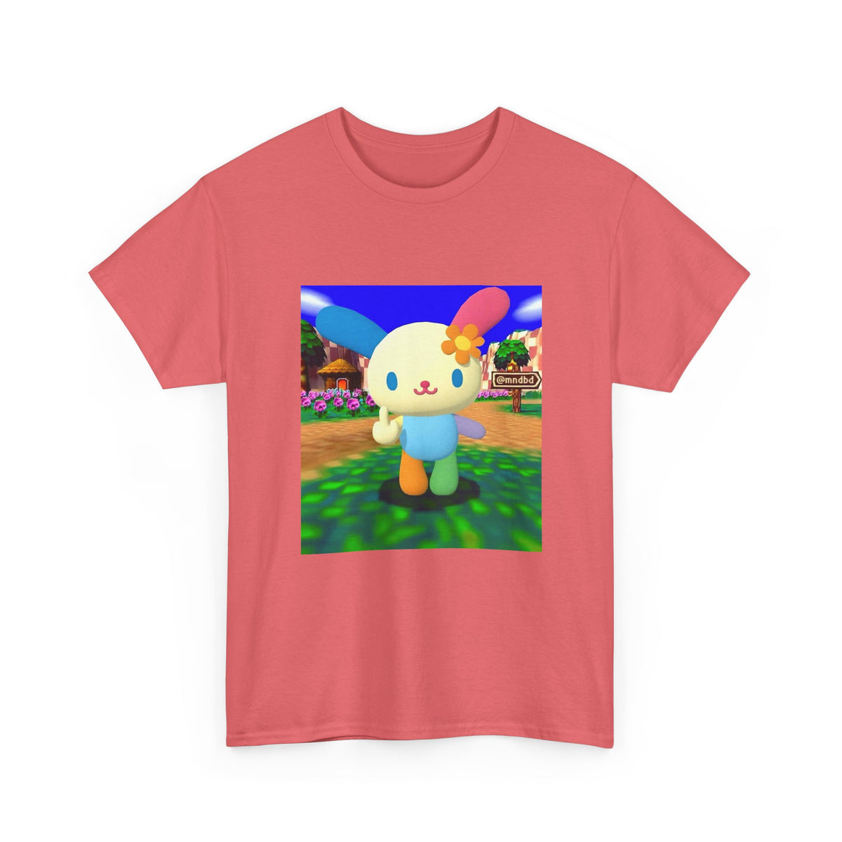 Cute Bunny Giving The Finger Tee