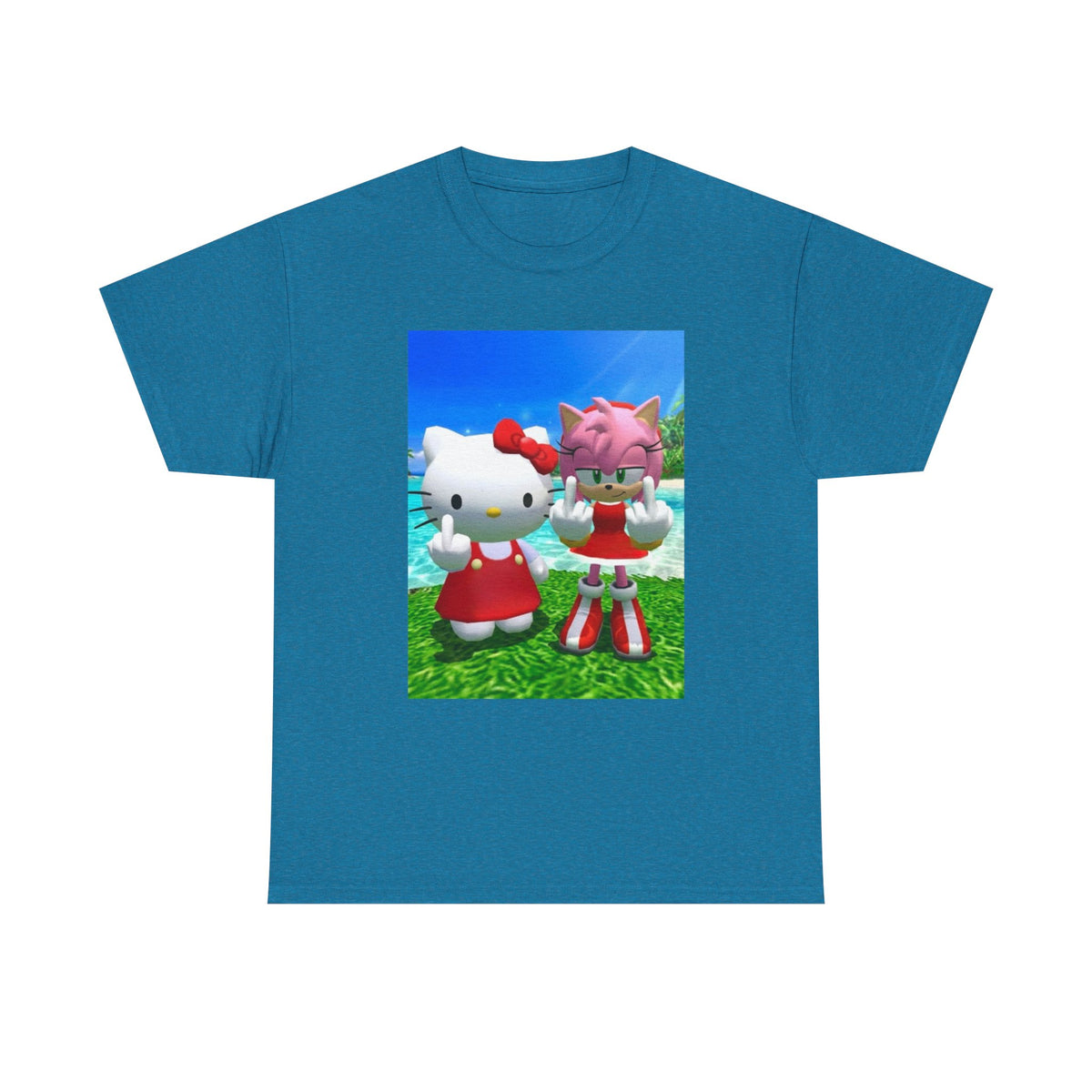 Hello Kitty and Amy Flipping Off Tee