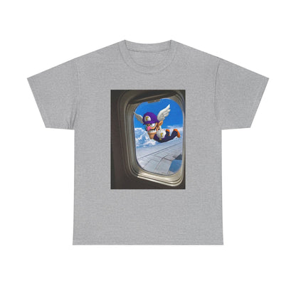 Waluigi Flipping The Bird Mid-Flight