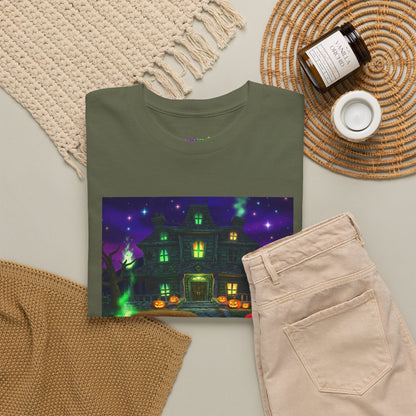 Neon Leaf Whisper Graphic Tee