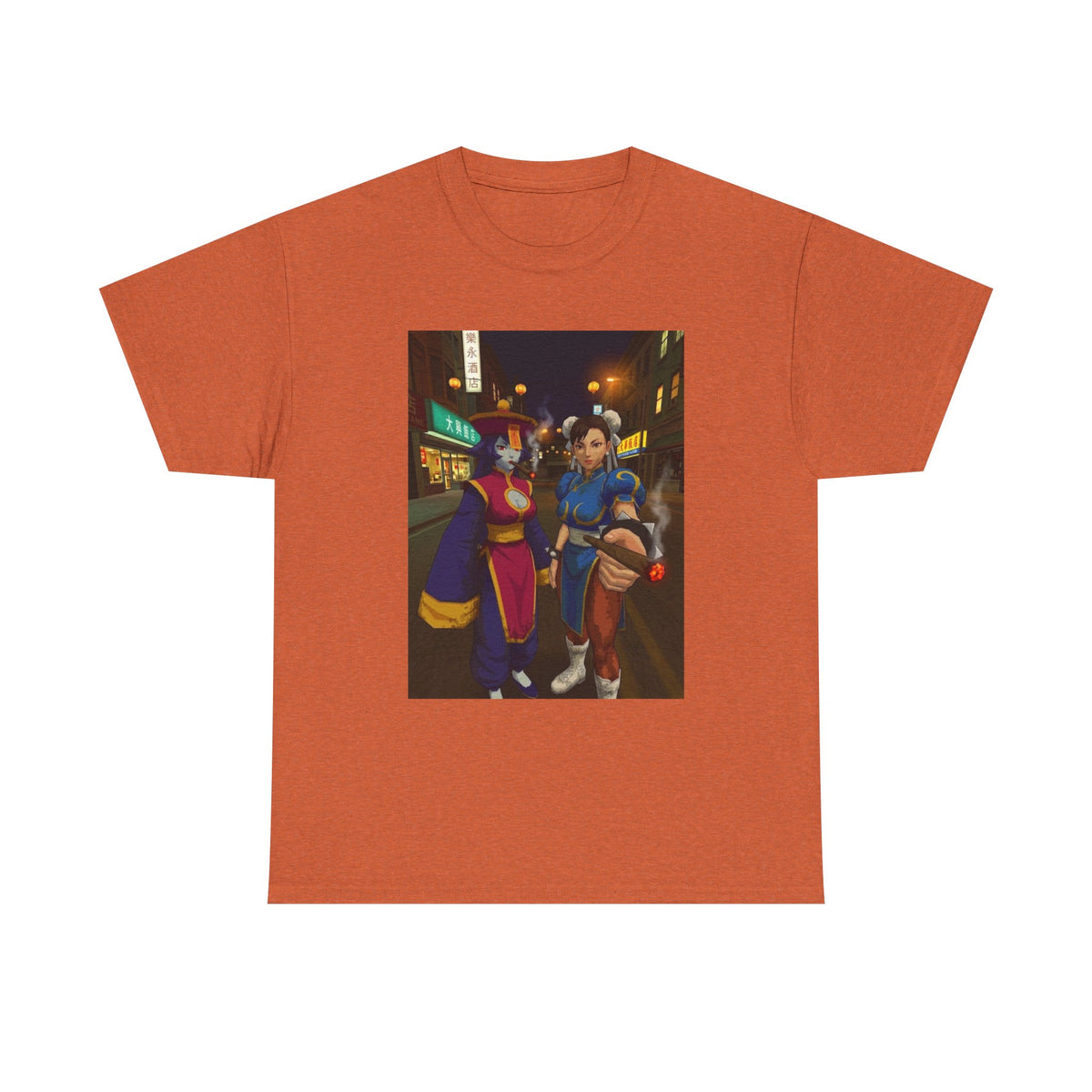 Hsien-Ko And Chun-Li Sharing Blunts Tee