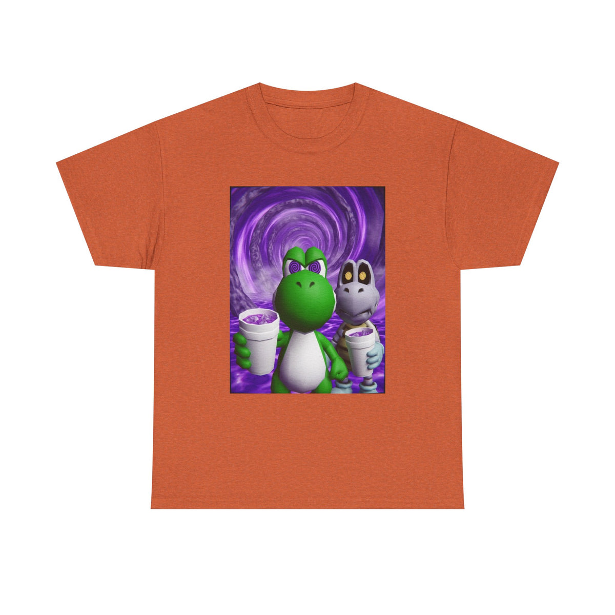 Yoshi And Dry Bones Sippin' Purple