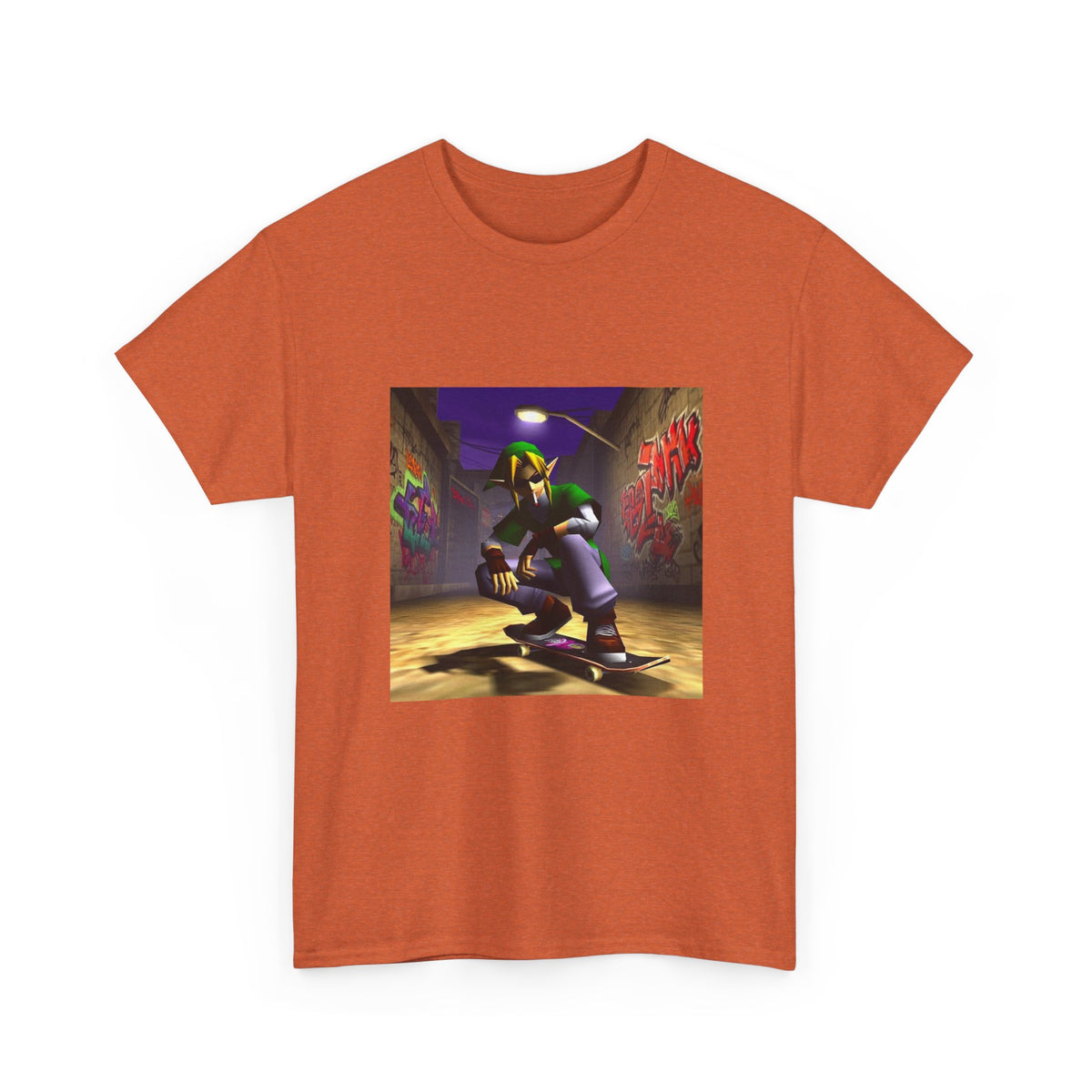 Skater Elf Smoking In Alleyway Tee