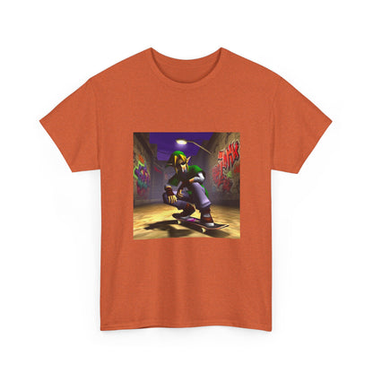 Skater Elf Smoking In Alleyway Tee