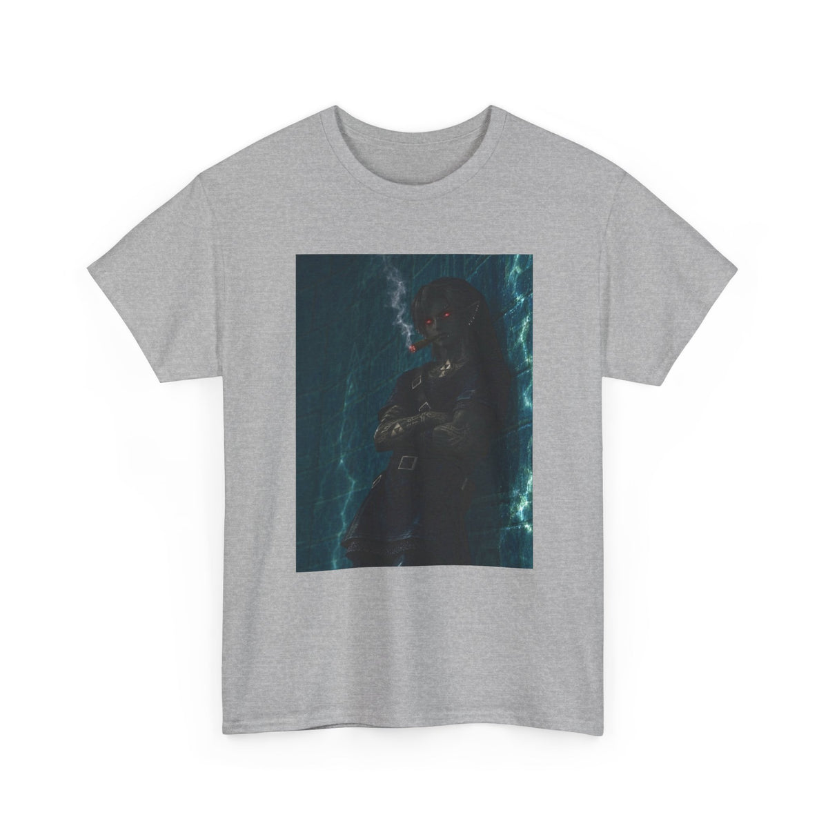 Dark Link Smoking A Lit Cigar Tee