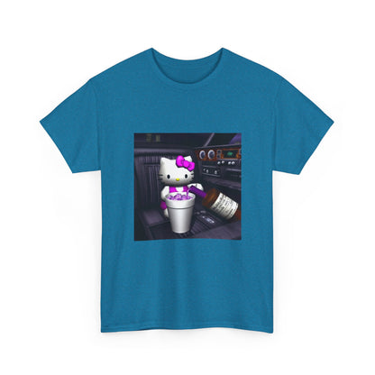 Kitty Pouring Purple Drank In Car Tee